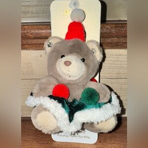 Cute 🥰 PIPER K NATASHA CHRISTMAS TEDDY BEAR 🧸 Handbag 👜 Charm/ Key 🔑 Ring